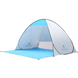 1PS Outdoor Instant Pop-up Open Tent (120+60)*150*100cm Beach Tent Shelter Camping Fishing Travel Garden Tent Free Shipping