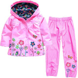 Kocotree Autumn Winter Girls Jacket Windbreaker Boys Jacket Kids Raincoat Trench Coat Children waterproof suit