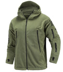 Soft Shell Military Fleece Jackets Men Hooded Windproof Tactical Outerwear Coat Warm Army Jacket Clothes