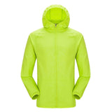 Quick-dry Unisex Windproof Hiking Jacket Light-weight Waterproof Nylon Sports Sun-protective Top Suit With Hat