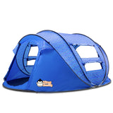 Super Large 280*200*120cm Camping Automatic throw Tent Waterproof Windproof UV-Proof Family Travel Hiking Auto Tents Easy carry