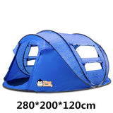 Super Large 280*200*120cm Camping Automatic throw Tent Waterproof Windproof UV-Proof Family Travel Hiking Auto Tents Easy carry