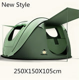 Super Large 280*200*120cm Camping Automatic throw Tent Waterproof Windproof UV-Proof Family Travel Hiking Auto Tents Easy carry