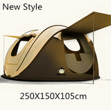 Super Large 280*200*120cm Camping Automatic throw Tent Waterproof Windproof UV-Proof Family Travel Hiking Auto Tents Easy carry