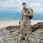 Camping Hiking Clothing Outdoor Sport Men Summer Sun UV Protection Hooded Jacket Set Quick Dry Breathable Women Sportswear Suit