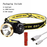 Z20 136 & 9010 LED headlamp XM-L T6 & COB Aluminum cup 18650 Battery reflector Head Lamp flashlight torch Powerful