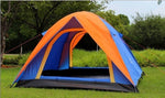 3-4 Person Double Layer Camping Tent With Double Door Outdoor Waterproof Awning Tent 200x180x140cm for Fishing Camping Party