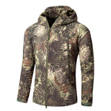 Dropshipping Outdoor Tactical Military Softshell Fleece Jacket Men's Waterproof Hunting and Hiking Jacket Warm Hooded Army Coat