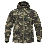 Dropshipping Outdoor Tactical Military Softshell Fleece Jacket Men's Waterproof Hunting and Hiking Jacket Warm Hooded Army Coat