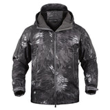 Dropshipping Outdoor Tactical Military Softshell Fleece Jacket Men's Waterproof Hunting and Hiking Jacket Warm Hooded Army Coat