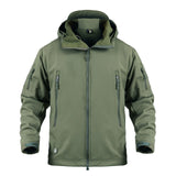 Dropshipping Outdoor Tactical Military Softshell Fleece Jacket Men's Waterproof Hunting and Hiking Jacket Warm Hooded Army Coat
