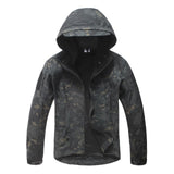 Dropshipping Outdoor Tactical Military Softshell Fleece Jacket Men's Waterproof Hunting and Hiking Jacket Warm Hooded Army Coat