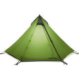 FLAME'S CREED 2-3Person Pyramid Camping Tent 15D Silnylon Coating 3-Season Seam Sealed No Pole Ultralight Hiking