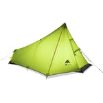 3F UL GEAR 740g Oudoor Ultralight Camping Tent 3 Season 1 Single Person Professional 15D Nylon Silicon Coating Rodless Tent