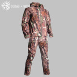 TAD Tactical Men Army Hunting Hiking Fishing Explore Clothes Suit Camouflage Shark Skin Military Waterproof Hooded Jacket+Pants
