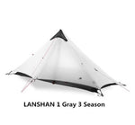 3F UL GEAR lanshan 1-2 People Oudoor Ultralight Camping Tent Professional 15D Nylon Silicon Coating Rodless Tent