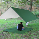 Waterproof Sun Shelter Awning Tent Tarp 3x3m Outdoor Camping Hammock Rain Fly Anti UV Beach Tent Shade Camping Sunshade Canopy