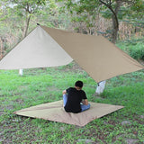 Waterproof Sun Shelter Awning Tent Tarp 3x3m Outdoor Camping Hammock Rain Fly Anti UV Beach Tent Shade Camping Sunshade Canopy