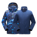 TECTOP Winter Outdoor Kids ski Hiking  3 in 1 Jackets Children Boys Girls Outdoor Windproof Waterproof Warm Two-piece Coa120-160