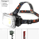Ultra Bright 6200LM COB LED Headlamp USB charging