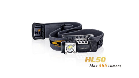 HL50 Utilizes Cree XM-L2 T6 neutral white LED 365 lumens Multifunctional headlamp